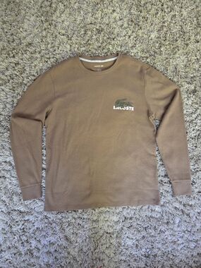 Lacoste Mens Croc Thermal Waffle Sleep Shirt- NEW!!